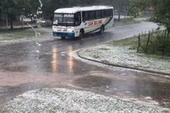 Temporal con granizos afecta a ocho departamentos del país