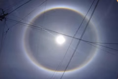 Halo solar en Paraguay: Meteorología explica el fenómeno