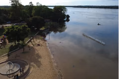 Río Paraná sube en Ayolas y activan preparativos ante posibles inundaciones