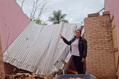 Temporal destruye cocina de colegio en Coronel Oviedo