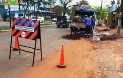 Anuncian desvíos en Fernando por trabajos de red cloacal