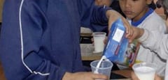 Leche escolar: ya no se reparte en packs individuales