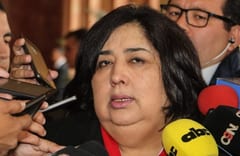 Ministra justifica participación en acto colorado