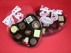 Variedad de chocolates, opción para los enamorados