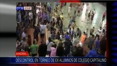 Torneo de exalumnos termina en batalla campal