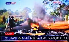 Varios heridos en desalojo en el este