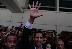 Guiadó llega a Venezuela