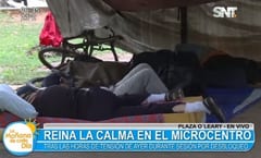 Payo duerme en la plaza y anuncia nueva manifestación