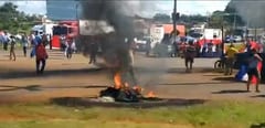 Cierre de ruta y protesta frente al Congreso a favor de Payo