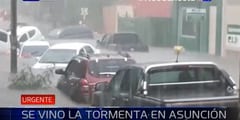 Tormenta azota Asunción y las precipitaciones seguirán, advierten