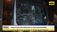 Choque de buses en el microcentro deja heridos