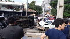 Choque múltiple en zona de Villa Morra