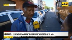 Cuidacoches ofrecen “espacios” sobre bicisenda a G. 10.000