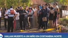 Revelan causa de muerte de niño hallado en la costanera