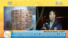 “Contrabandistas” y policías se enfrentan en el Abasto