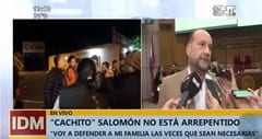 Senador dice estar contento luego de cruce con manifestantes