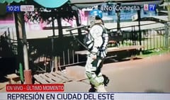 Violenta represión a manifestantes en Ciudad del Este