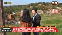 Mujer denuncia a su expareja por intentar quemarla viva
