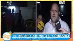 Comisario fue asesinado con un arma pequeña, dice forense