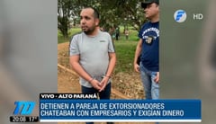 Pareja cae luego de “facturar” G. 400 millones con imágenes sexuales
