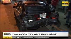 Conductor ebrio causa múltiple choque en Ñemby