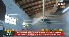 Cae cielo raso de hospital público en Yaguarón