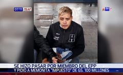 Detienen a joven que se hizo pasar por el EPP para extorsionar a menonita