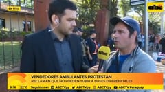 Vendedores ambulantes protestan contra el billetaje