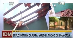 Vivienda se queda sin techo a causa de explosión