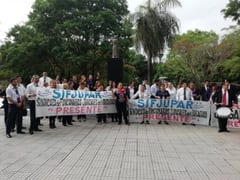 Anuncian descuento de salario a huelguistas del Poder Judicial