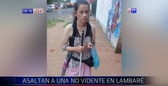 Asaltan a mujer no vidente en Lambaré