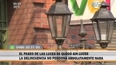 Rapiñan el “Paseo de las luces”
