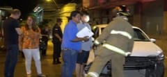 Turista provoca vuelco en el microcentro de Asunción