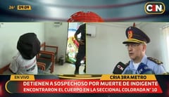 Detienen a sospechoso de asesinato de indigente en seccional
