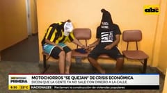 “Motochorros” se quejan de la crisis económica