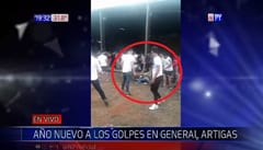 Reciben al año nuevo con batalla campal