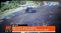 Giro a la izquierda deja en grave estado a motociclista
