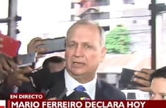 “Estoy tranquilo”, afirma Ferreiro al presentarse en Fiscalía