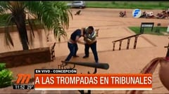 Periodista y abogado se toman a golpes frente a Tribunales