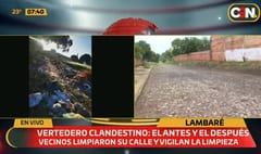 Vecinos limpian vertedero clandestino en Lambaré