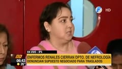 Pacientes renales denuncian “negociado” en tercerización