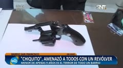 Niño de nueve años es capturado con un revólver