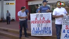 Conductores de plataformas móviles se manifiestan contra ordenanza