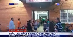 Atropellan y matan a niño de 2 años en PJC