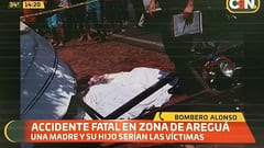 Madre e hijo mueren víctimas de desprendimiento de lancha