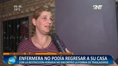 Enfermera denuncia que fue dejaba en la calle por policías