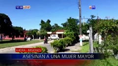 Anciana muere degollada en Yabebyry