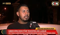 Conductor de Uber denuncia que fue apedreado por taxistas