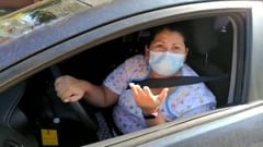 Médica rompe en llanto, metida en el tráfico en plena cuarentena
