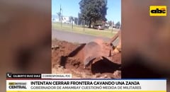 Militares arman “trinchera” en la frontera